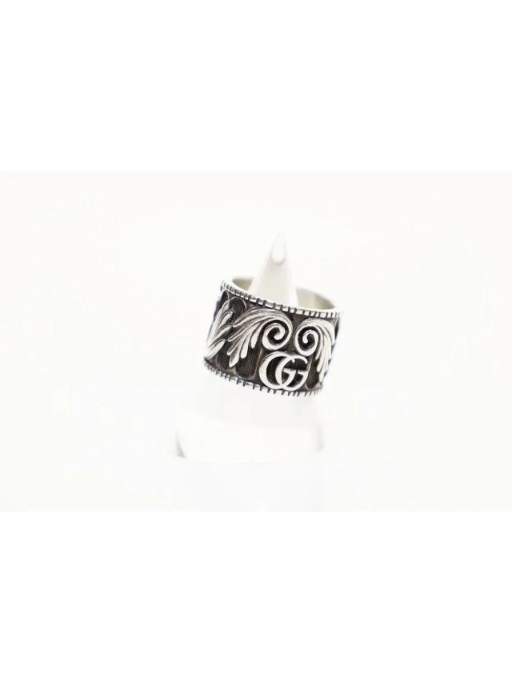 Gucci GG Leaf Ring No Silver Sterling Double Wide